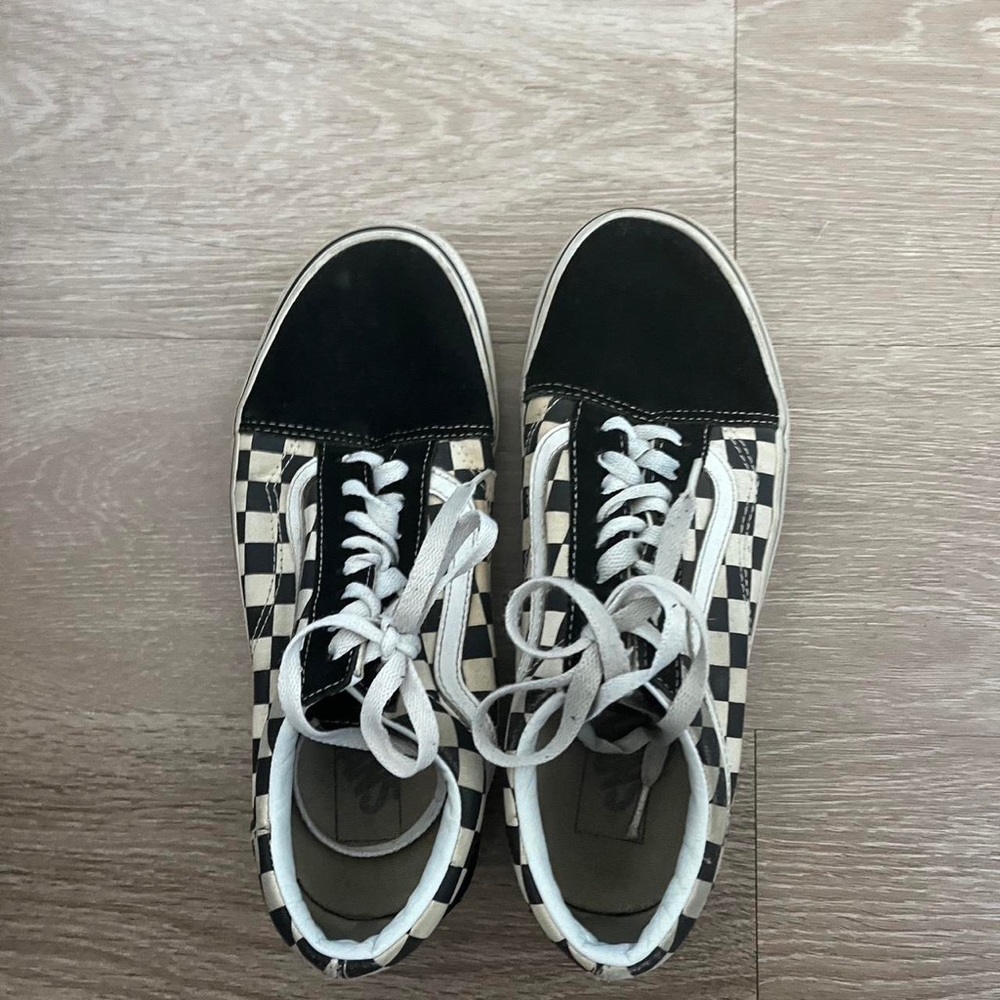 Checkered vans women’s size 9 men’s size 7.5